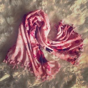 Peter Som Dream Floral Sarong in Rose Quartz